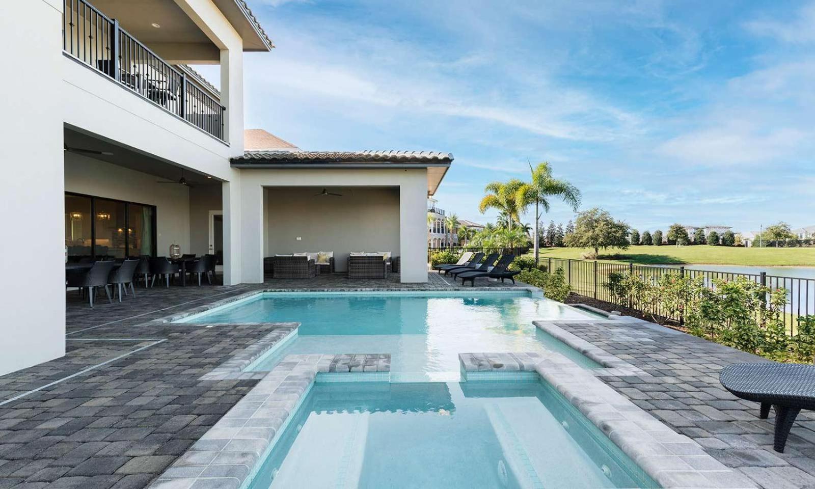 Upscale 8 Bdrm Villa With Home Theater At Reunion Kissimmee Kültér fotó
